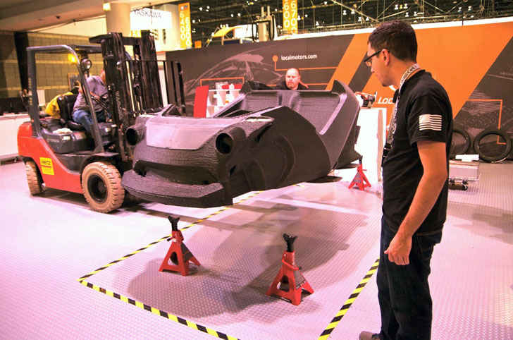 Напечатанный на 3D принтере кузов автомобиля Strati